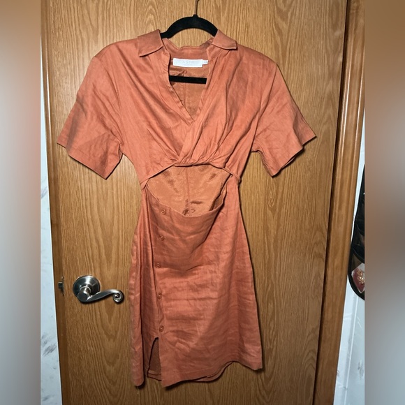 ASTR The Label Rust Cutout Mini Dress – Size Small - Picture 2 of 4